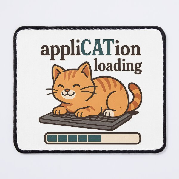 Item preview, appliCATion – Funny Cat & Tech T-Shirt | Geek Cat Humor Tee for Cat Lovers designed and sold by SVALANART.