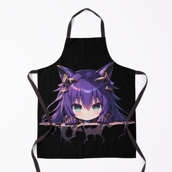 Item preview, Tohka Yatogami Date A Live Anime Chibi Kawaii Peeking Purple Hair designed and sold by TorbenKuhano.