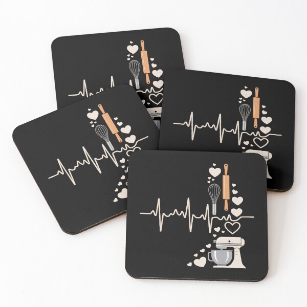 Item preview, Baking Heartbeat Baker Pastry Chef designed and sold by DoorwayThreads.