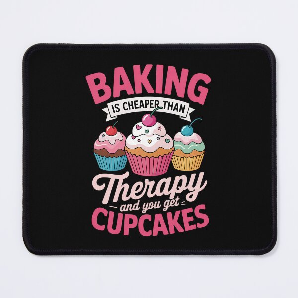 Item preview, Baking is cheaper than Therapy funny designed and sold by DoorwayThreads.