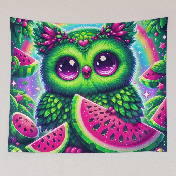 Item preview, Owl holding a watermelon  designed and sold by Jbl55.