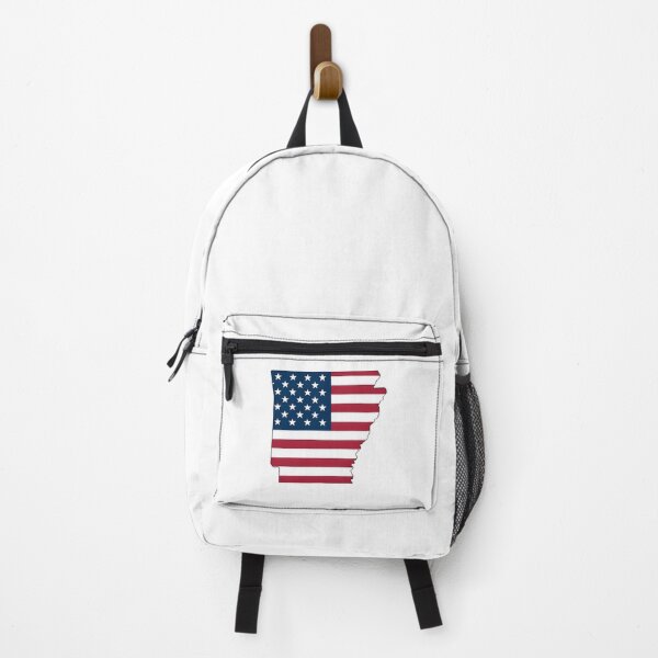 Item preview, Arkansas USA Flag Silhouette – Stars and Stripes State Outline designed and sold by Paper Drip.