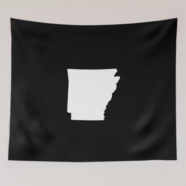 Item preview, Arkansas Map Silhouette – Minimal Black and White designed and sold by Paper Drip.