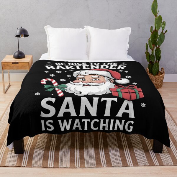 Item preview, Bartender Santa Christmas Xmas designed and sold by WalshDrawnLaugh.