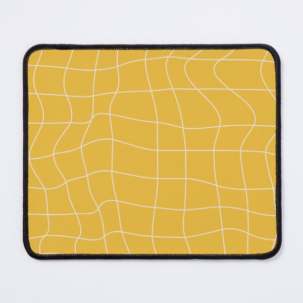Item preview, Yellow Wavy Grid Pattern with Abstract Distortion designed and sold by NicolaZhukov.