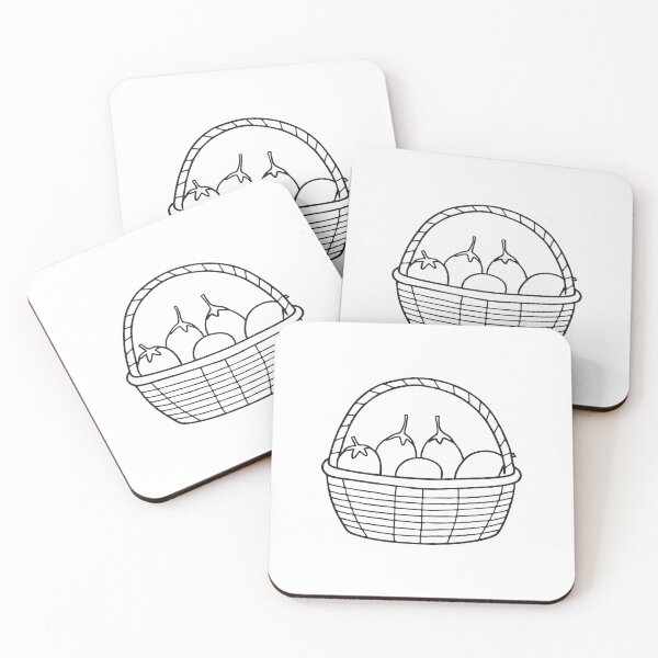 Item preview, A tamarillo placed in a fruit basket designed and sold by rasagamastore.