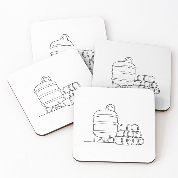 Item preview, A tank beside stacked fuel barrels in a loading area designed and sold by rasagamastore.