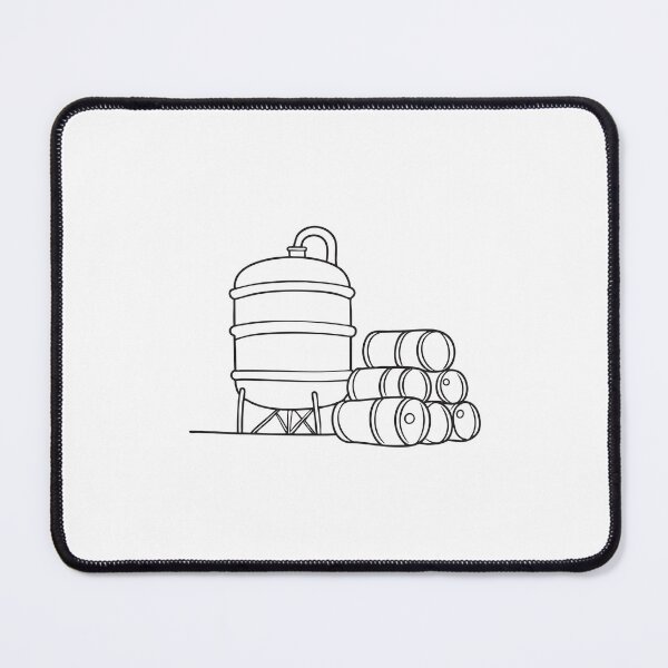 Item preview, A tank beside stacked fuel barrels in a loading area designed and sold by rasagamastore.