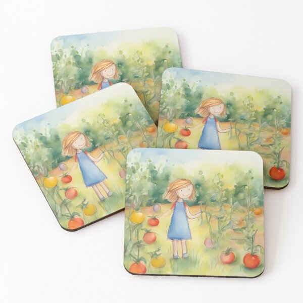 Item preview, Girl in Tomato Patch designed and sold by CalmnessbyChoice.