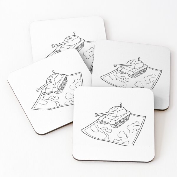 Item preview, A tank on top of a large map on a field operations table designed and sold by rasagamastore.