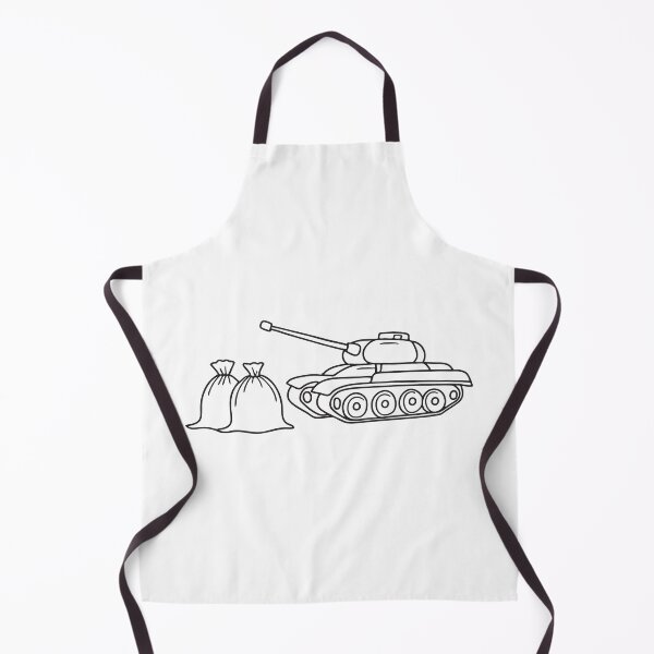 Item preview, A tank parked beside sandbags on a battlefield training area designed and sold by rasagamastore.