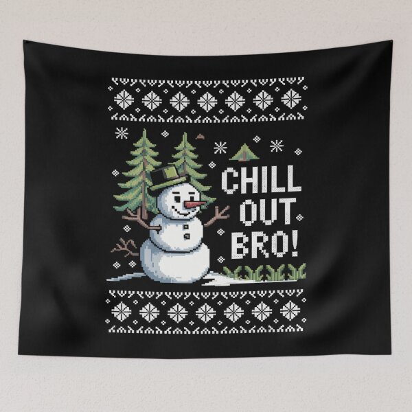 Item preview, Christmas Cool Snowman Holiday designed and sold by WalshDrawnLaugh.