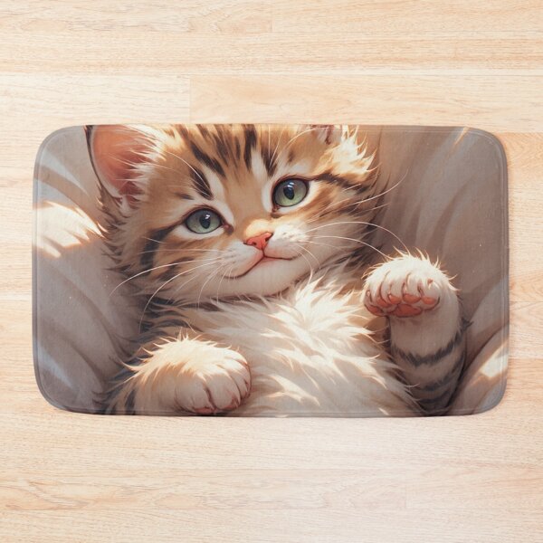 Item preview, kitten laying on her back while playing #2 designed and sold by Kirollos9.