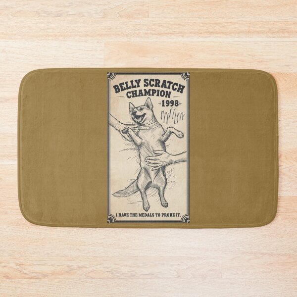 Item preview, Belly scratch champion designed and sold by Pastel & Neon art store.