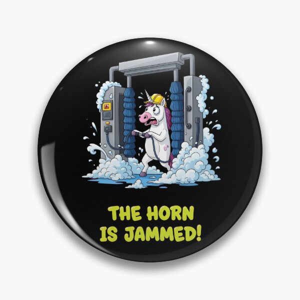 Item preview, "The Horn Is Jammed!" Car Wash Unicorn Chaos – Gift for Car Lovers designed and sold by Luminari Creations.