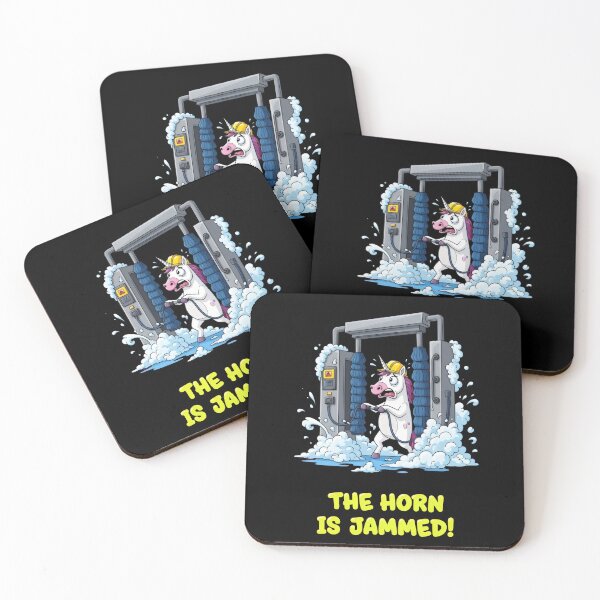 Item preview, "The Horn Is Jammed!" Car Wash Unicorn Chaos – Gift for Car Lovers designed and sold by Luminari Creations.