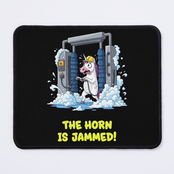 Item preview, "The Horn Is Jammed!" Car Wash Unicorn Chaos – Gift for Car Lovers designed and sold by Luminari Creations.