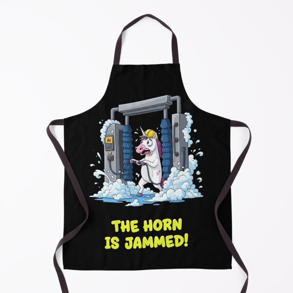 Item preview, "The Horn Is Jammed!" Car Wash Unicorn Chaos – Gift for Car Lovers designed and sold by Luminari Creations.