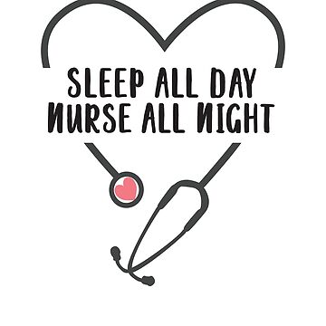 Imagen de la obra Night Shift Nurse Appreciation Sleep All Day Nurse All Night | Super Hero Nurse Day Appreciation Gifts de Yogi Republic Creatives