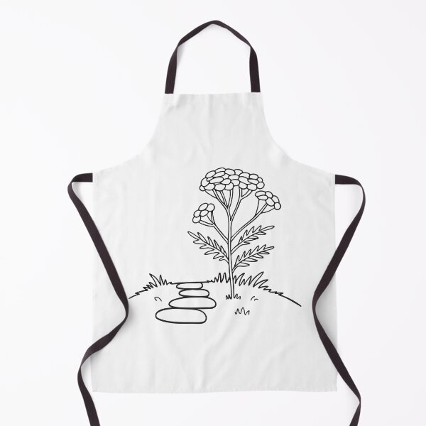 Item preview, A tansy blooming near a stone path in a backyard designed and sold by rasagamastore.