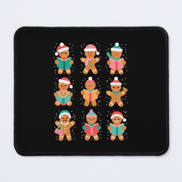 Item preview, Christmas Library Gingerbread Books Lovers Bookworm designed and sold by WalshDrawnLaugh.