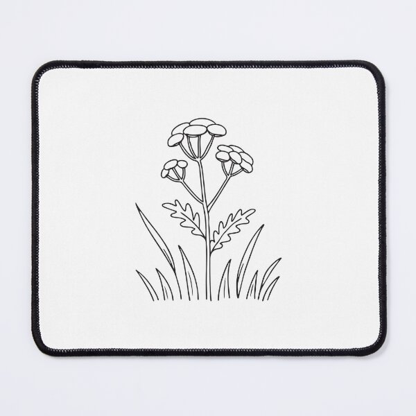 Item preview, A tansy swaying among wild grass in an open field designed and sold by rasagamastore.
