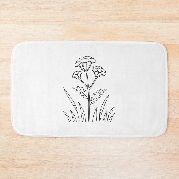 Item preview, A tansy swaying among wild grass in an open field designed and sold by rasagamastore.