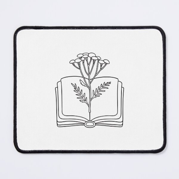 Item preview, A tansy tucked between pages of an open field guide designed and sold by rasagamastore.
