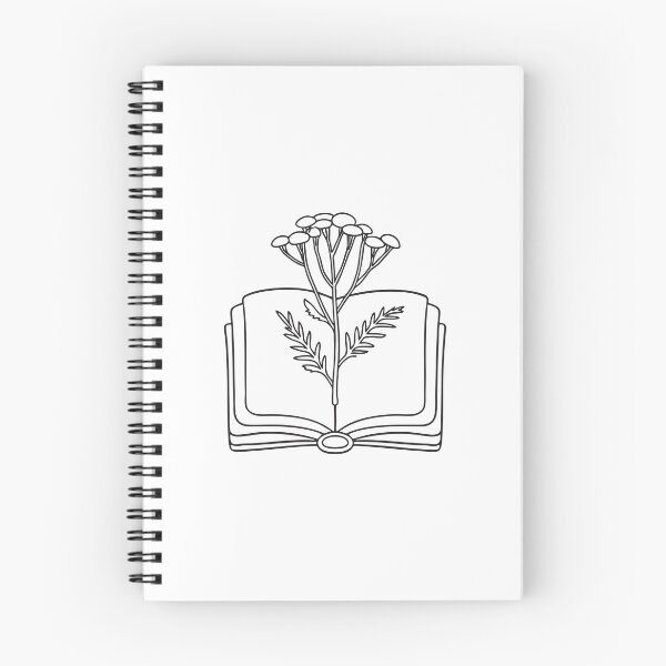 Item preview, A tansy tucked between pages of an open field guide designed and sold by rasagamastore.