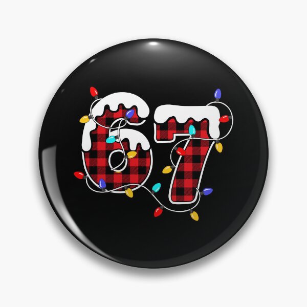 Item preview, Red Buffalo Plaid Six Seven 6 7 Meme Christmas Couple designed and sold by AnitaBice.