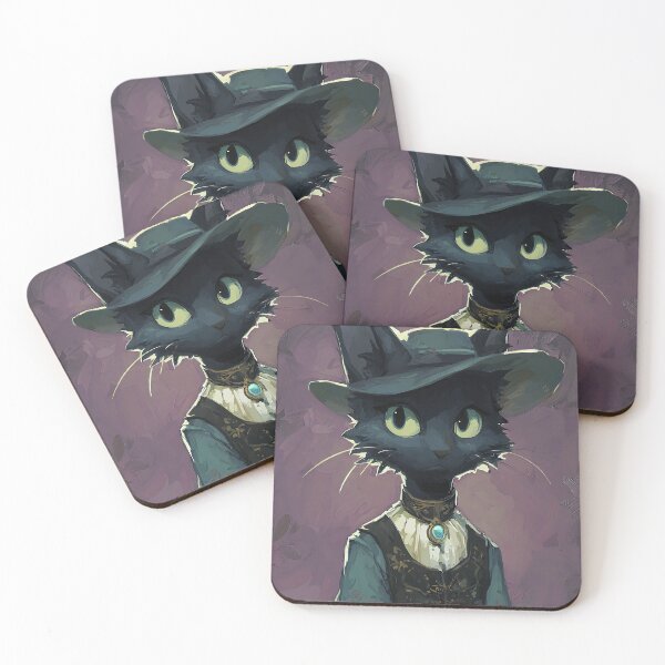 Item preview, Mysterious Dark Academia Cat designed and sold by bapupa.