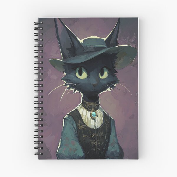 Item preview, Mysterious Dark Academia Cat designed and sold by bapupa.