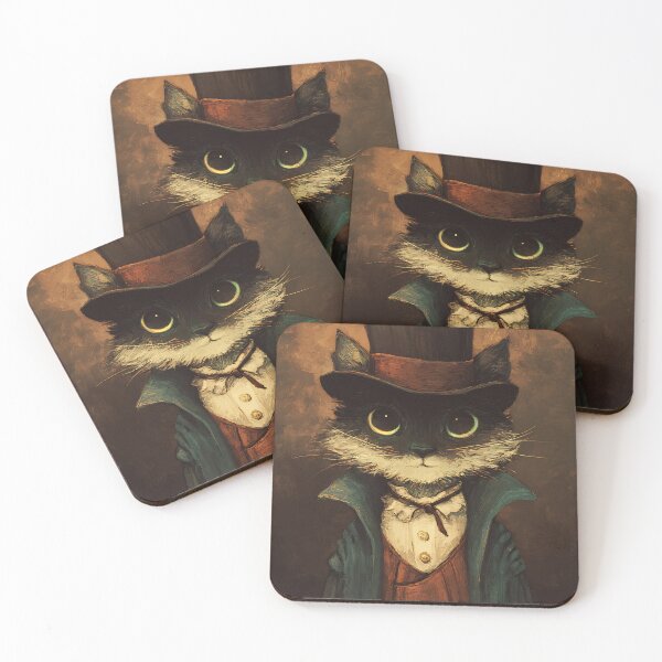 Item preview, Literary Dark Academia Cat designed and sold by bapupa.