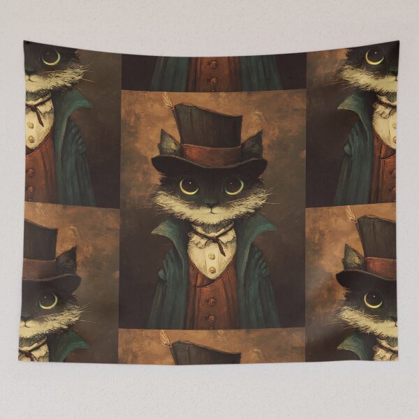 Item preview, Literary Dark Academia Cat designed and sold by bapupa.