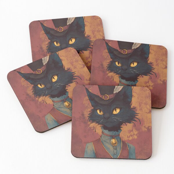 Item preview, Scholarly Dark Academia Cat designed and sold by bapupa.