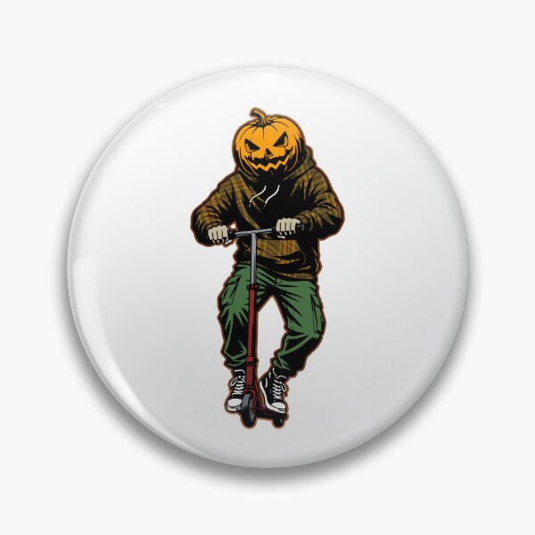 Item preview, Jack the Pumpkin on a kickscooter designed and sold by krabbaraban.