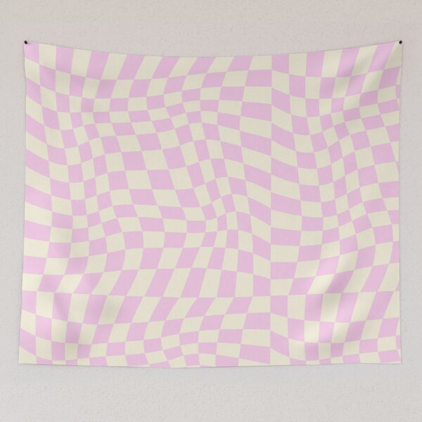 Item preview, Wavy Pink and Cream Checkerboard Optical designed and sold by NicolaZhukov.