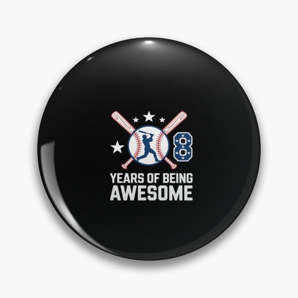 Item preview, Kids 8 Years Being Awesome Baseball Flag 8th Birthday Bday Boys  designed and sold by dainegilbert.
