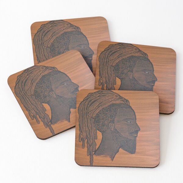 Item preview, Rasta man Comic Afro man African Art brown designed and sold by beARTrich.