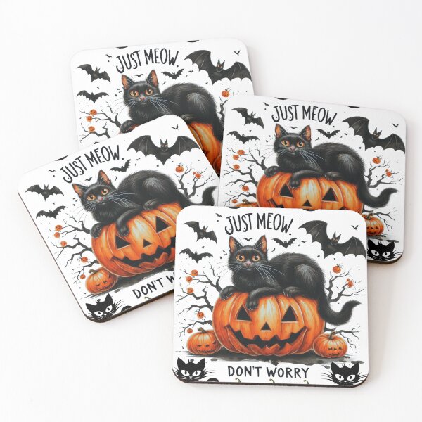 Item preview, Just meow don’t worry - halloween  designed and sold by Palmtree94.