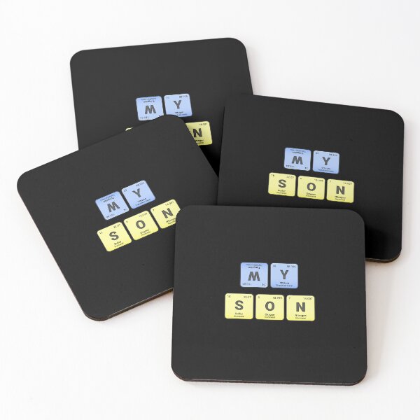 Item preview,  My Son,  Periodic Table Elements, Personalized Chemistry Design, Science Gift for Nerds & Students designed and sold by chipmuckdesignn.