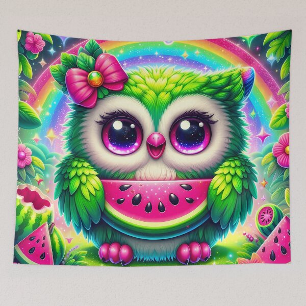 Item preview, Owl holding a watermelon  designed and sold by Jbl55.