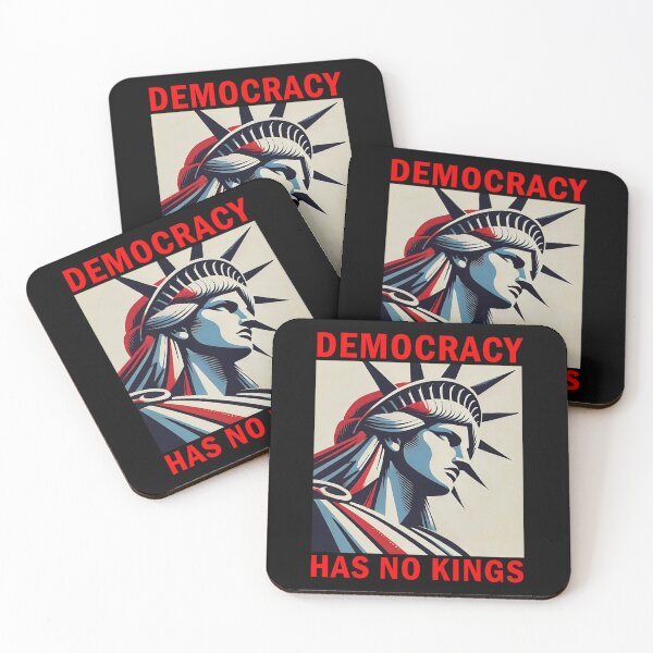 Item preview, Democracy Has No Kings Liberty Poster Design designed and sold by margamPagenberg.