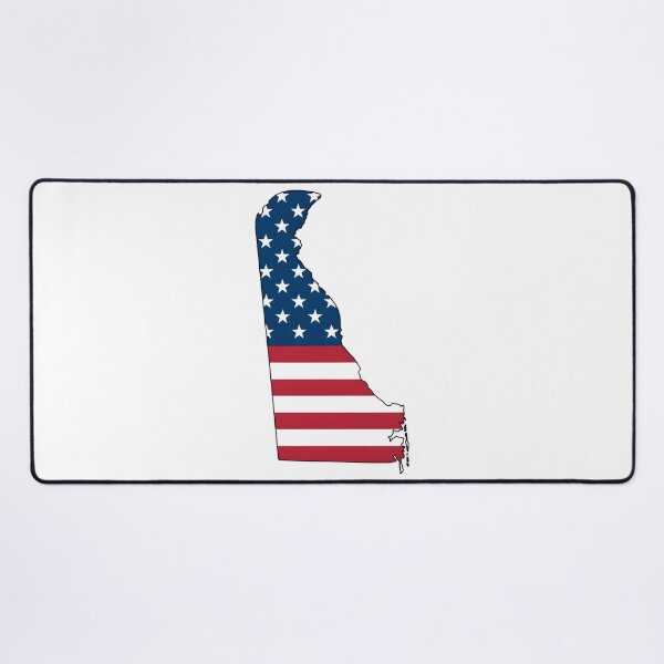 Item preview, Delaware USA Flag Silhouette – Stars and Stripes State Outline designed and sold by Paper Drip.