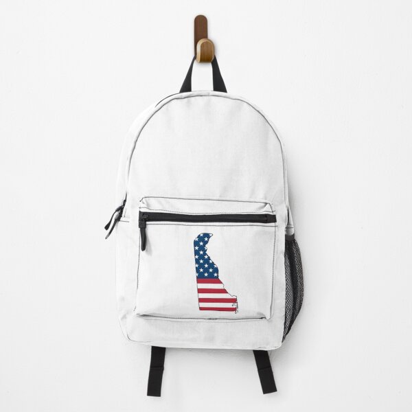 Item preview, Delaware USA Flag Silhouette – Stars and Stripes State Outline designed and sold by Paper Drip.