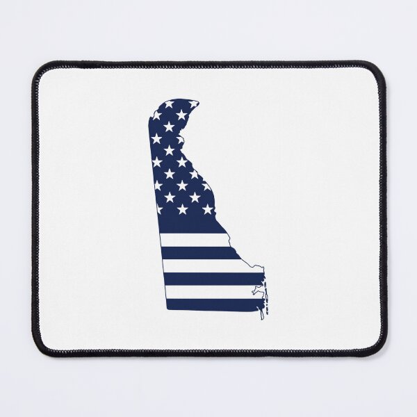 Item preview, Delaware USA Flag Silhouette – Stars and Stripes State Outline designed and sold by Paper Drip.