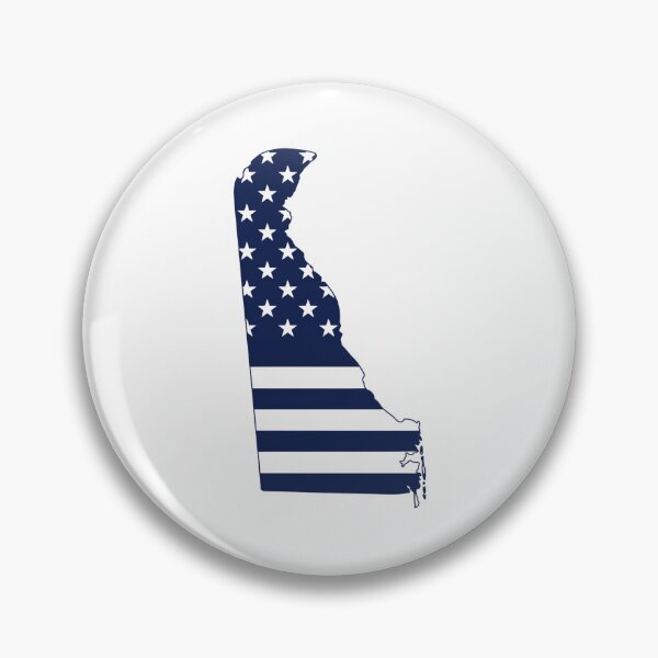 Item preview, Delaware USA Flag Silhouette – Stars and Stripes State Outline designed and sold by Paper Drip.