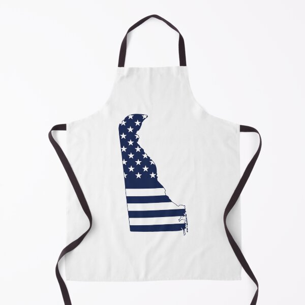 Item preview, Delaware USA Flag Silhouette – Stars and Stripes State Outline designed and sold by Paper Drip.