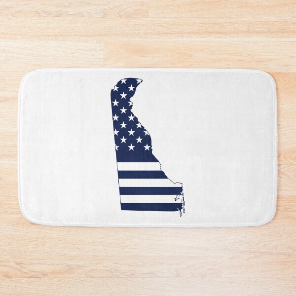 Item preview, Delaware USA Flag Silhouette – Stars and Stripes State Outline designed and sold by Paper Drip.
