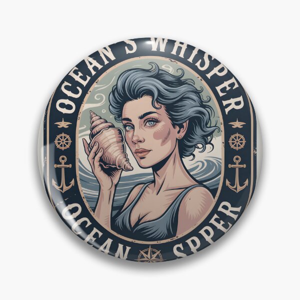 Item preview, Vintage Sea Witch Badge designed and sold by SignumShop.